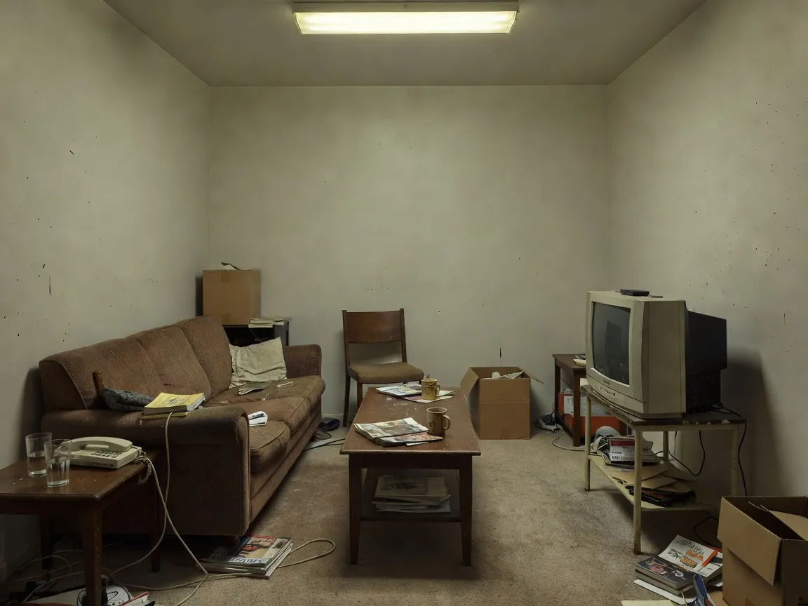 AI Apartment Design before — the original room photographed for DecorAI