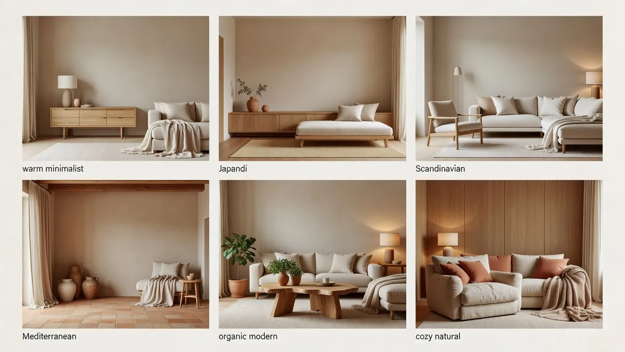 AI Home Design App showing multiple interior styles for a consistent whole-home direction